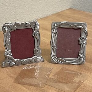 Vintage 1988 Seagull Floral Picture Frames PF 66 / PF 69 Small Romantic Set Of 2